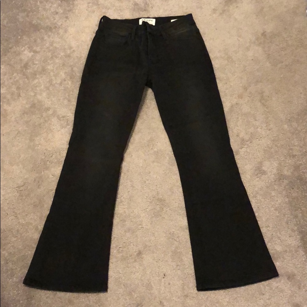 COPY - Black (light wash) jeans with flair at the bottom